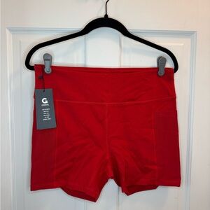 NWT GRRRL Scarlet Opulence Pocket Shorts size Ali/Amenah